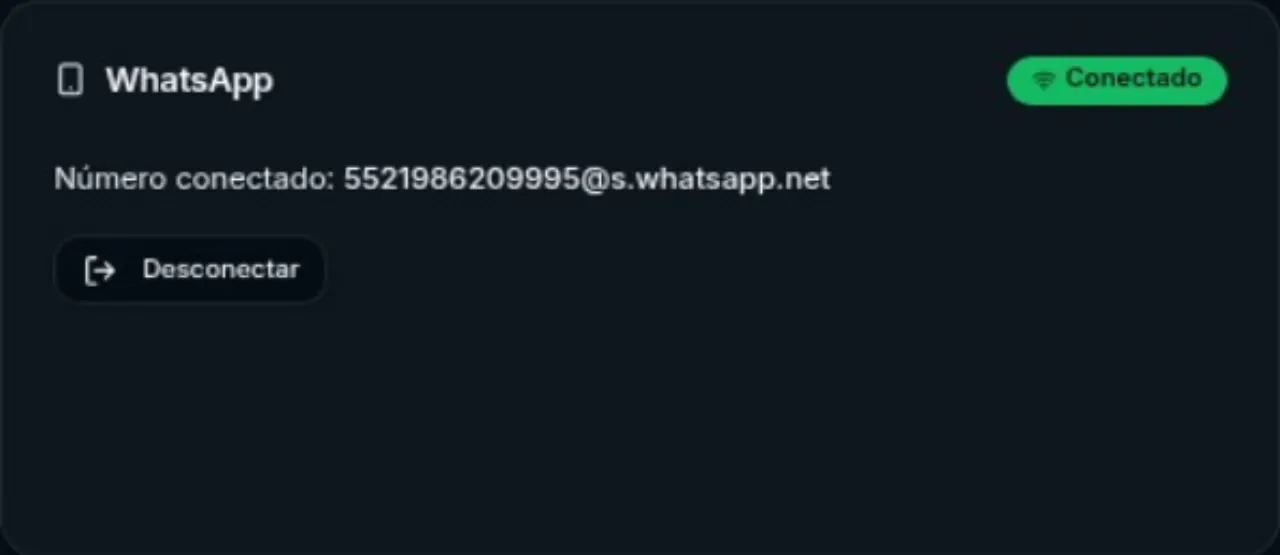 WhatsApp conectado com sucesso